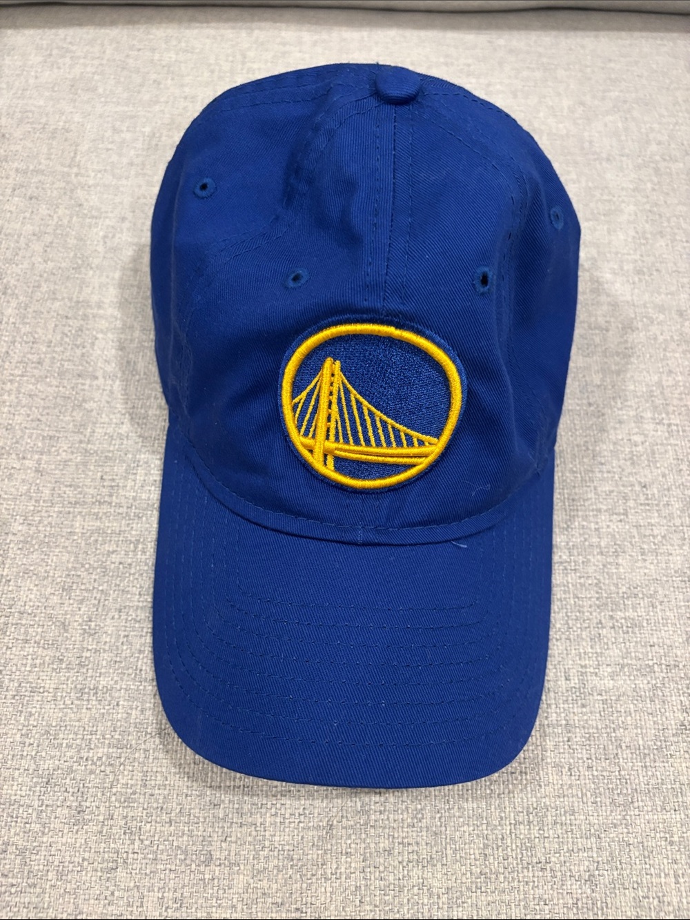 New Era Royal Blue and Yellow Golden State Warriors Baseball Cap